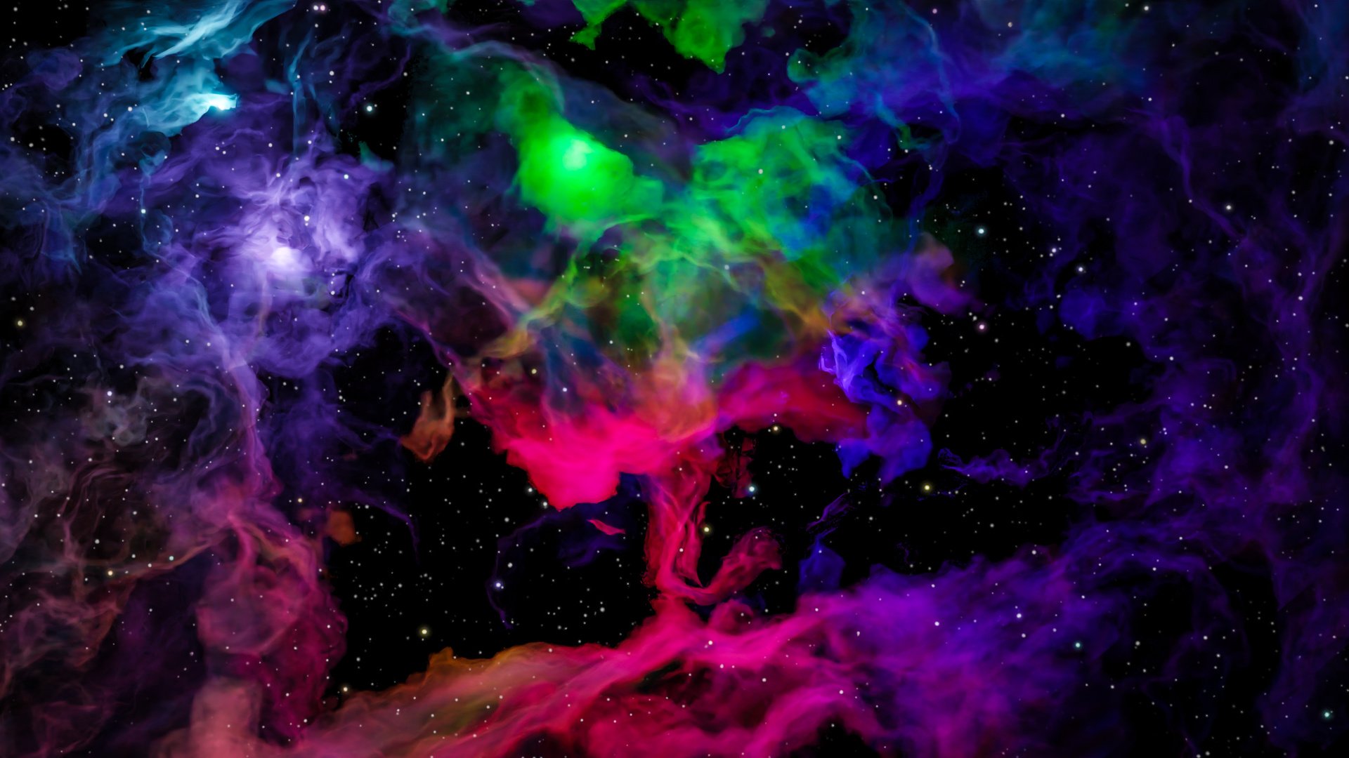 Abstract Nebula Background  3d Render